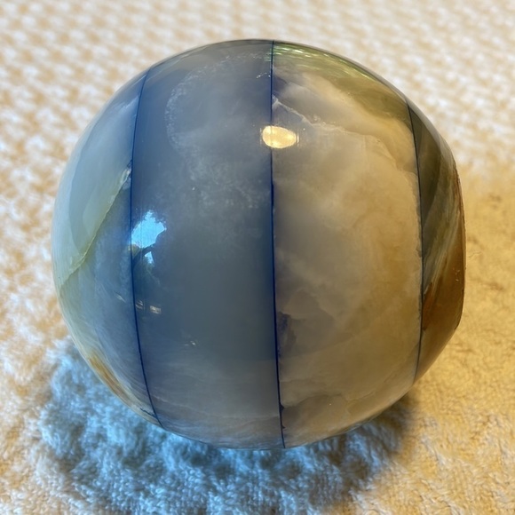 𝅺Marble Sphere Ball Natural Coloring Paperweight - Picture 2 of 6